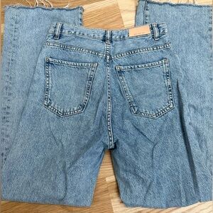 MANGO, wide leg high rise jean - size 4